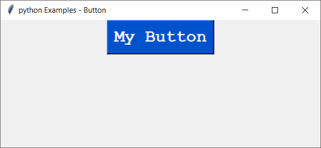 Python tkinter Button font family
