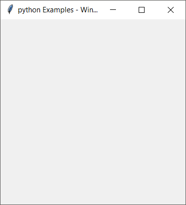 Python Tkinter Set Window Size