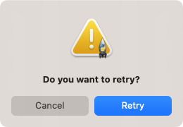 Tkinter messagebox - Ask Retry or Cancel