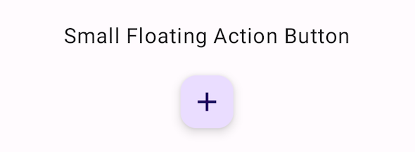 Jetpack Compose Basic SmallFloatingActionButton Example