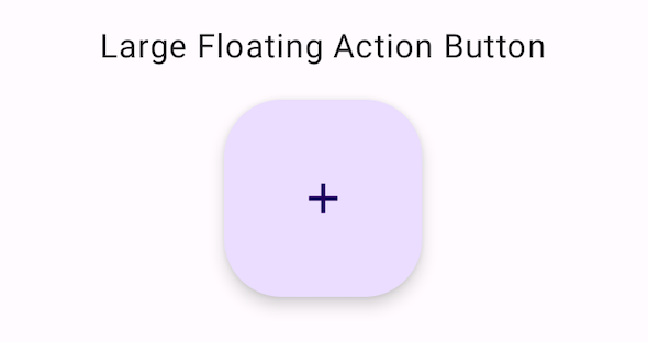 Jetpack Compose Basic LargeFloatingActionButton Example