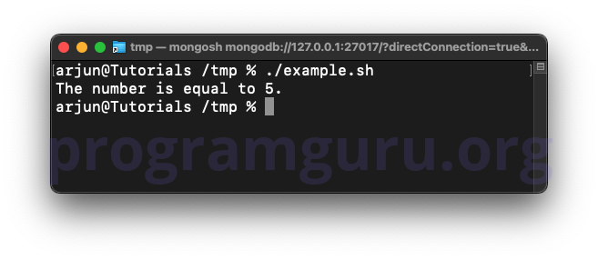 If-else statement to compare numbers in Bash