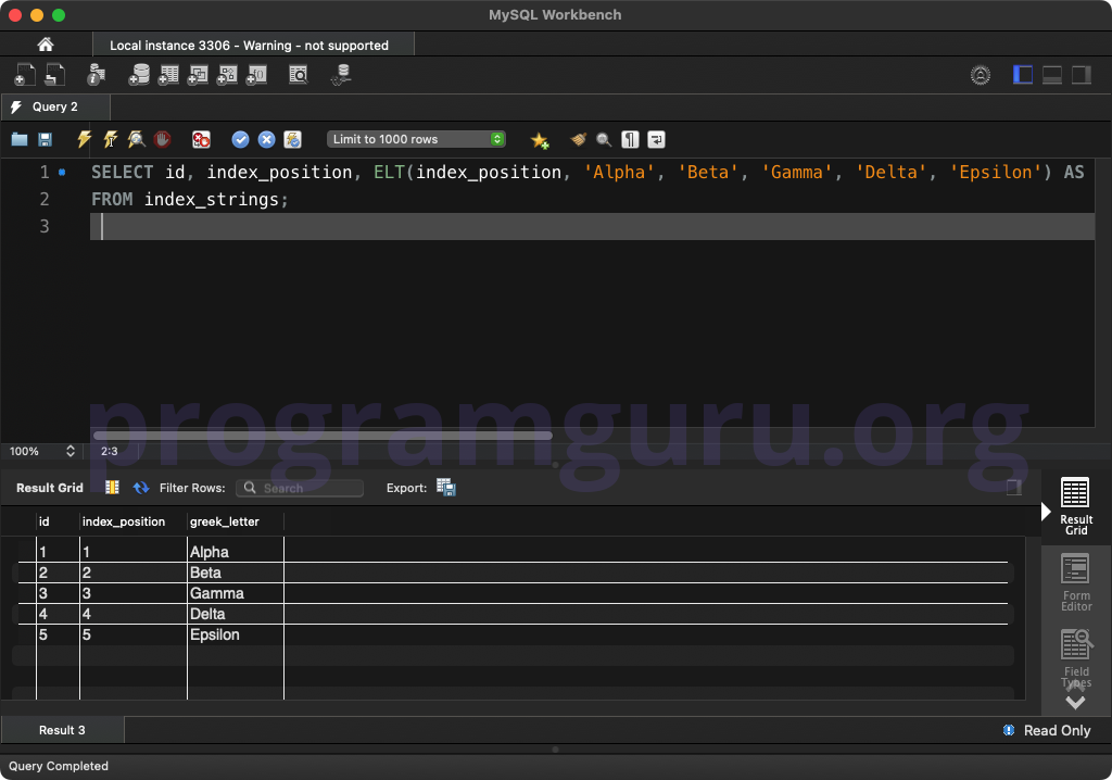 MySQL ELT() WITH MULTIPLE COLUMNS