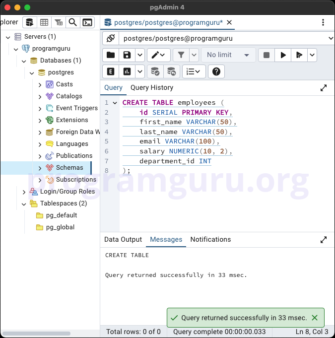 PostgreSQL DELETE