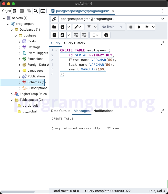 PostgreSQL INSERT into Table