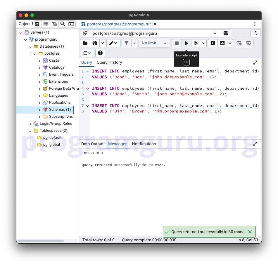 PostgreSQL SELECT