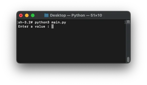 read input from user in python