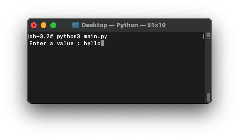 read input from user in python