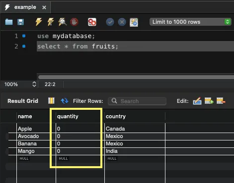 Python MySQL - Update a column for all rows