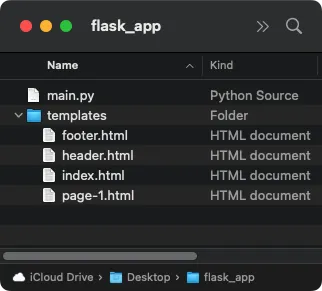 Pass Variable from Python to HTML Template in Flask