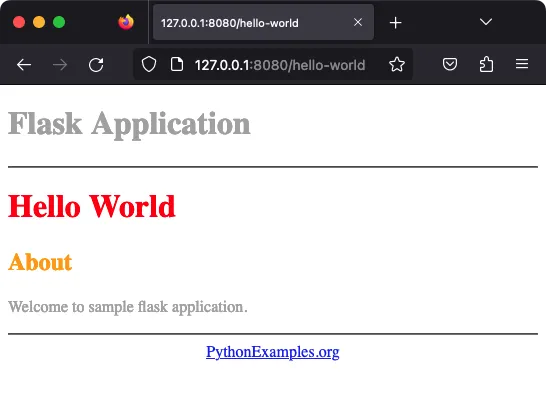 Flask - Pass variable from Python code to HTML template