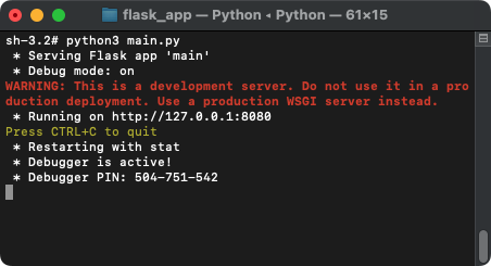 Run Flask Application