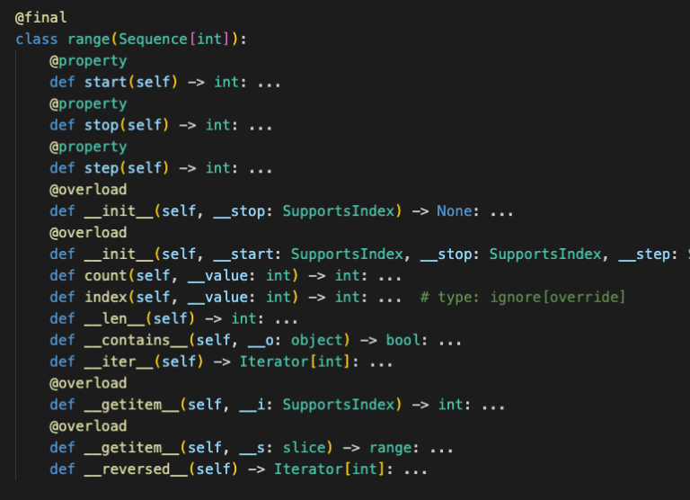 Python Ranges