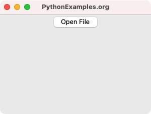 Tkinter filedialog - Ask user to open a file - Example