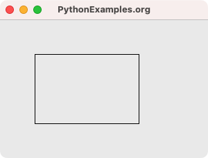 Tkinter Canvas - Create Rectangle - Example