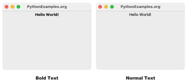 tkinter-label-bold-text-python-examples