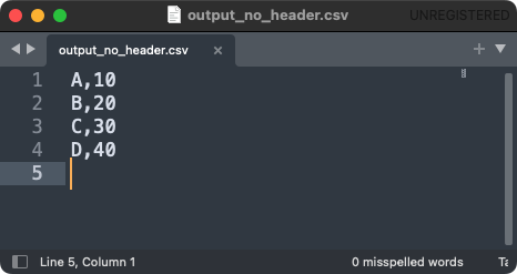 Write Series to a CSV file without header using Series.to_csv()